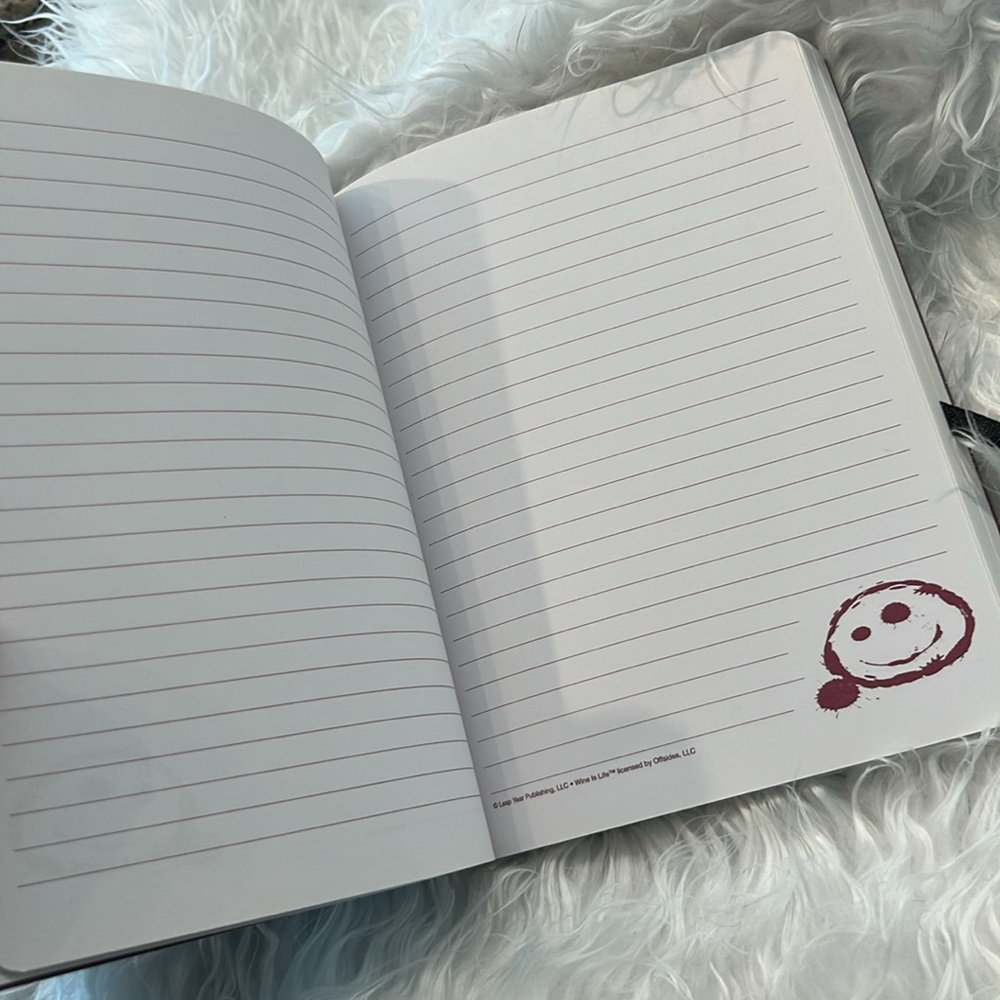 New Journal Wine A Little by Paperworks 252 Lined Pages Never Used Book - Picture 2 of 6